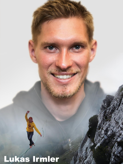 Lukas Irmler Slackliner, Adventure, Naturbursche, Keynote Speaker, Events, Redner, Motivation, Ängste überwinden